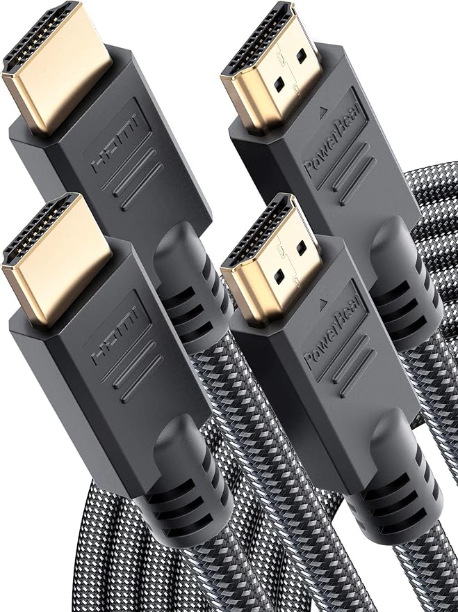 PowerBear 4K HDMI Cable 10 ft & 15 ft Bundle
